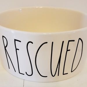 Rae Dunn Rescued dog or cat bowl